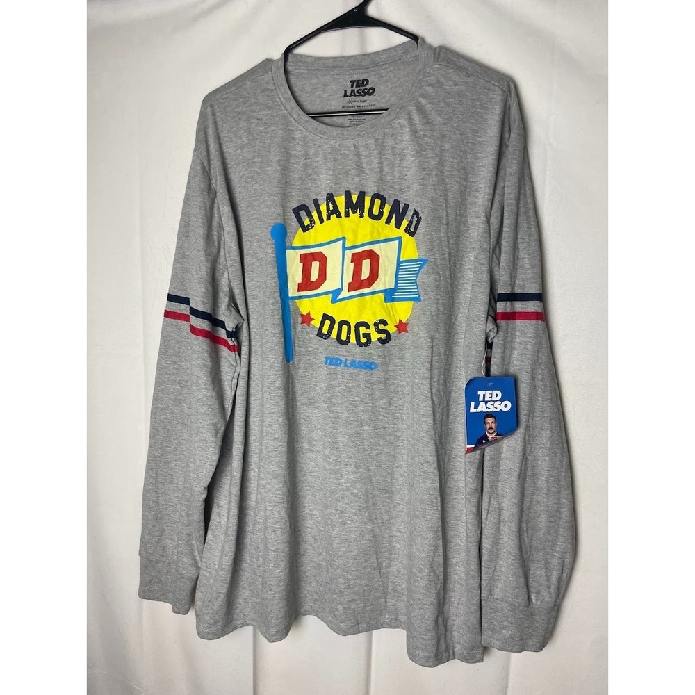 Ted Lasso Diamond Dogs Men's Long Sleeve Shirt Halloween Costume Size XL NWT